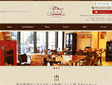 Tablet Screenshot of bistrotalademande.com